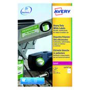 Avery Hvy Duty Lbls Wht 1L/Sh Bx 20