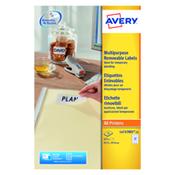 Avery Remv Lsr Lbls Wht 27L/Sht Bx25