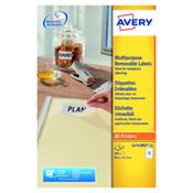 Avery Remv Lsr Lbls Wht 12L/Sht Bx25