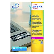 Avery Heavy Duty Silver Laser Labels