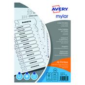 Avery Wht Mylar Printable Toc A-Z