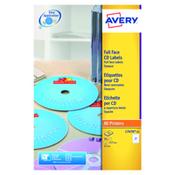 Avery 2P/S Ijet Cd Lbls Blk/Wh Bx25