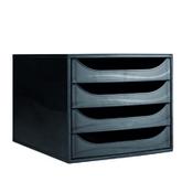 Contour 4 Drawer Set Black CE06114