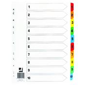 Q-Connect 1-10 Index MultiTab Wht A4