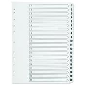 Q Connect Index 1-20 Brd Reinf White