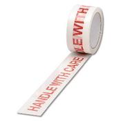 Printed Tape Handle w/Care Wht/Rd P6 image