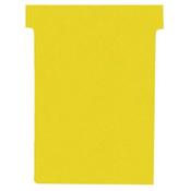 Nobo T-Card Size 4 Yellow Pk100