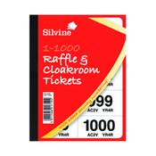 Cloakroom/Raffle 1-1000 Tickets Pk6