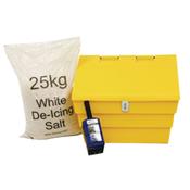 50L Lockable Grit Bin 25Kg Salt Kit image