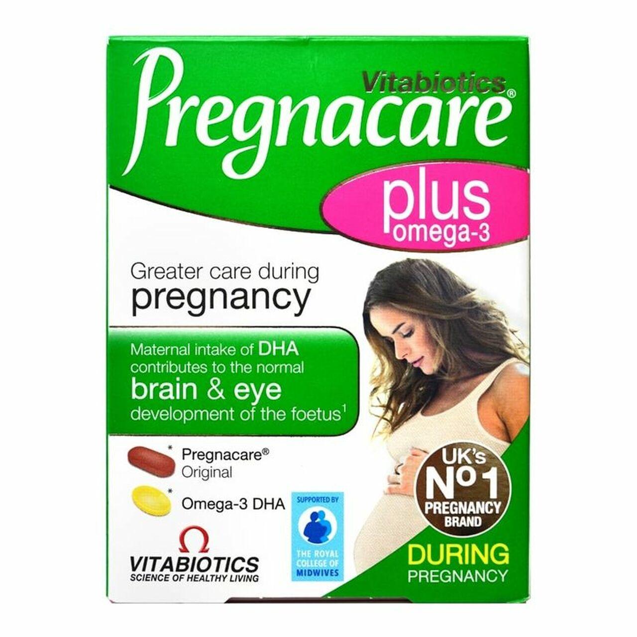 Vitabiotics Pregnacare Plus Omega-3 DHA Tablets & Capsules for Pregnancy - Brain & Eye Development