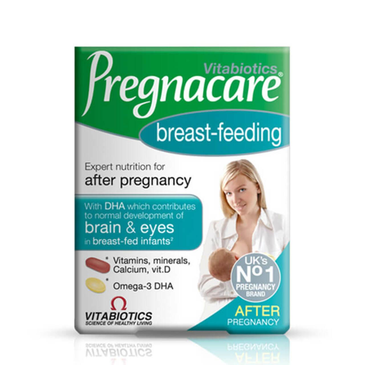 Vitabiotics Pregnacare Breastfeeding Tablets & Capsules DHA, Calcium, Vitamin D for Brain & Eye Development