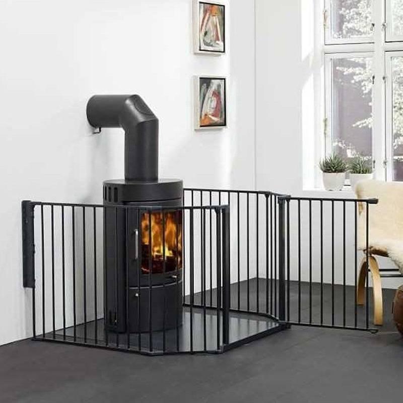 BabyDan Configure Flex XL Hearth Gate Black (90-278cm) Fireplace