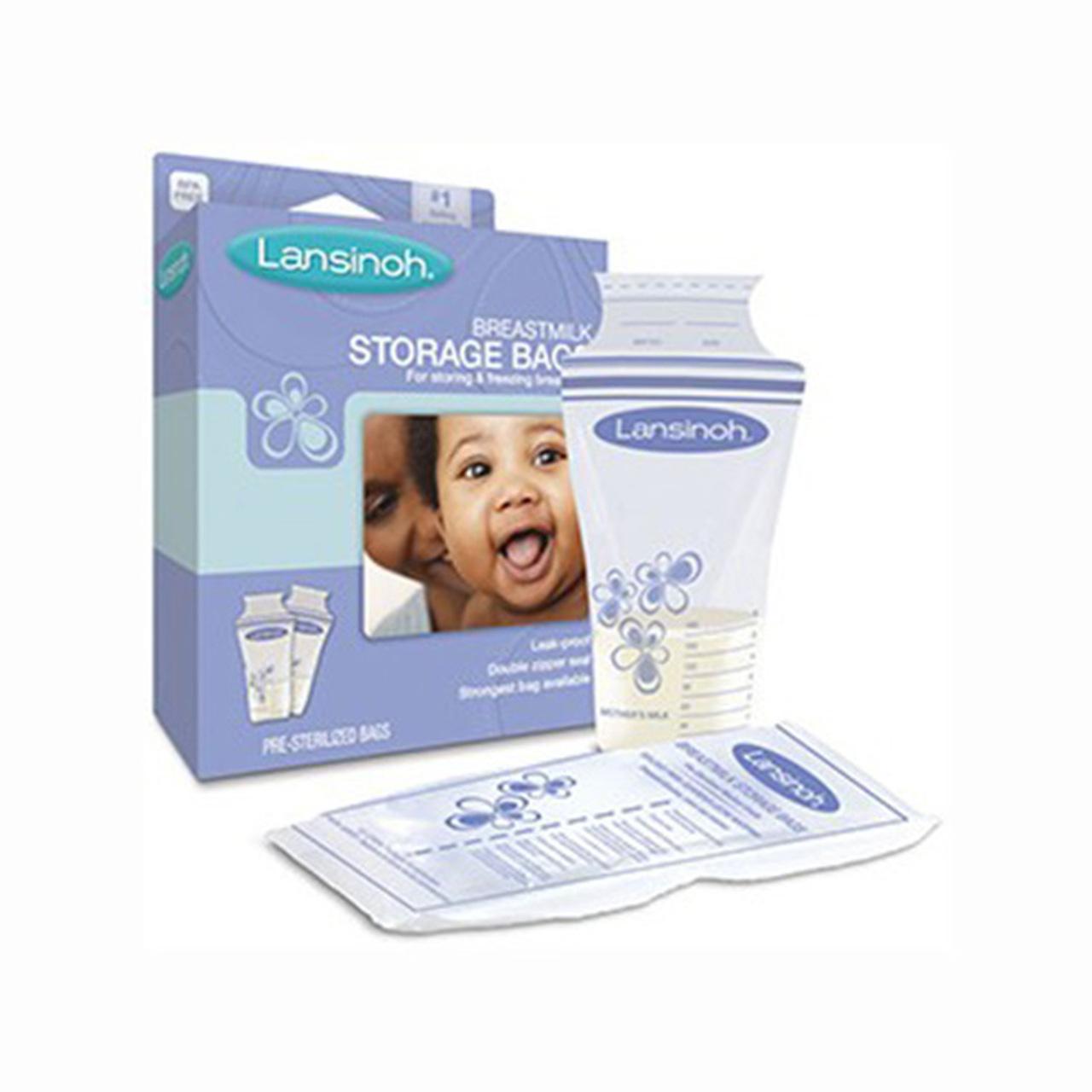 Lansinoh Breastmilk Storage Bags 25 Pack - Leak-proof, Pre-sterilized, BPA/BPS Free