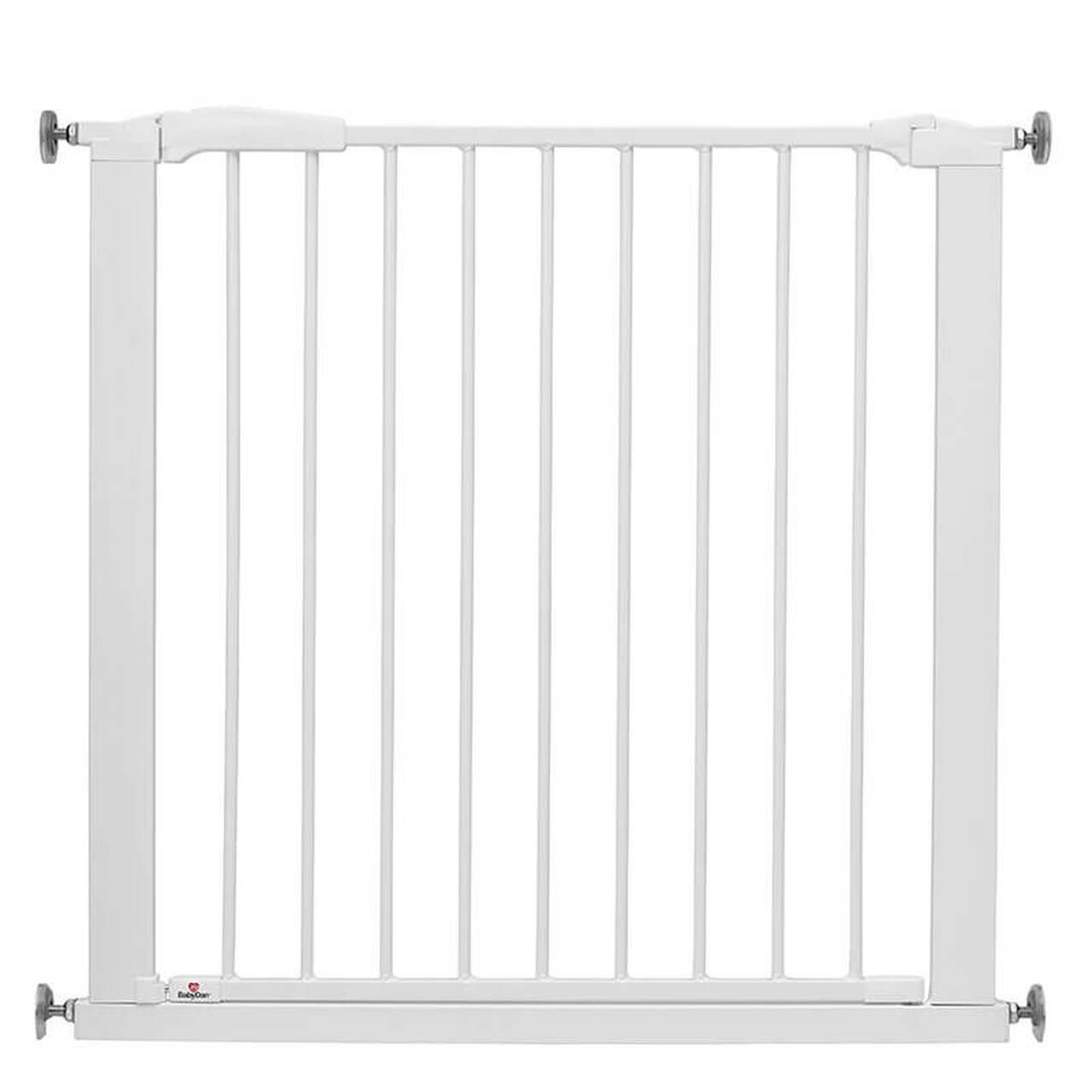 BabyDan Perfect Close White Gate - Size 77.3cm - 83.5cm; Max 110cm