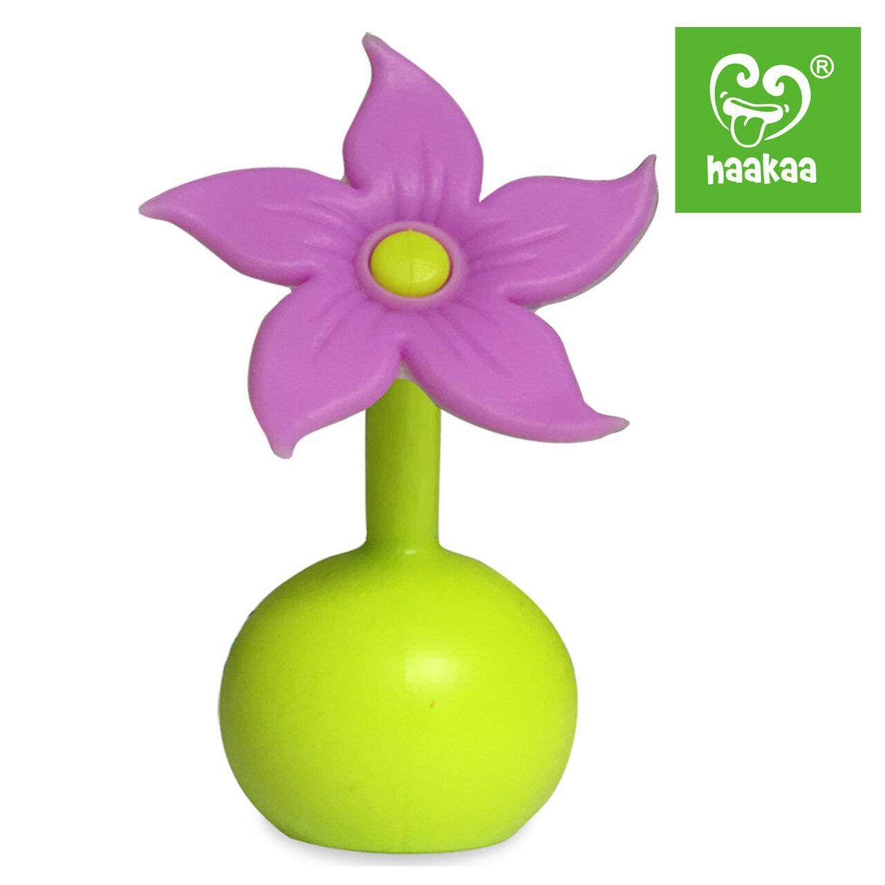 Haakaa Flower Stopper - Purple, Green Breast Pump Accessory