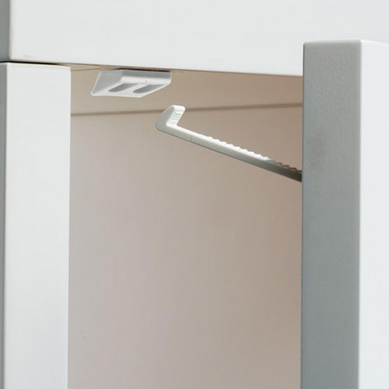 BabyDan On-Off Drawer Locks - 4 Pack | Child Safety | White Plastic, Drawer Lock