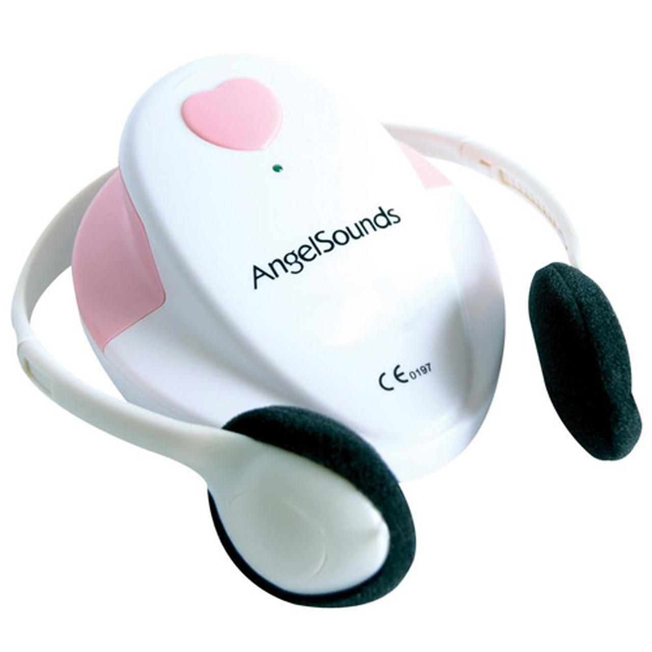 Angelsounds Fetal Doppler with Headphones, Pink and White