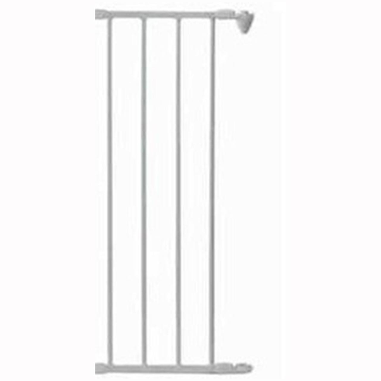 BabyDan Safety Gate Extension White 33 cm Metal Vertical Bars