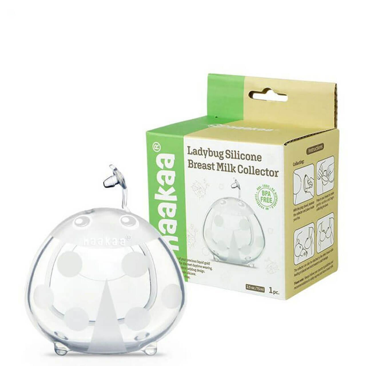 Haakaa Silicone Breast Milk Collector 75ml 1 Pk, Discreet, Portable