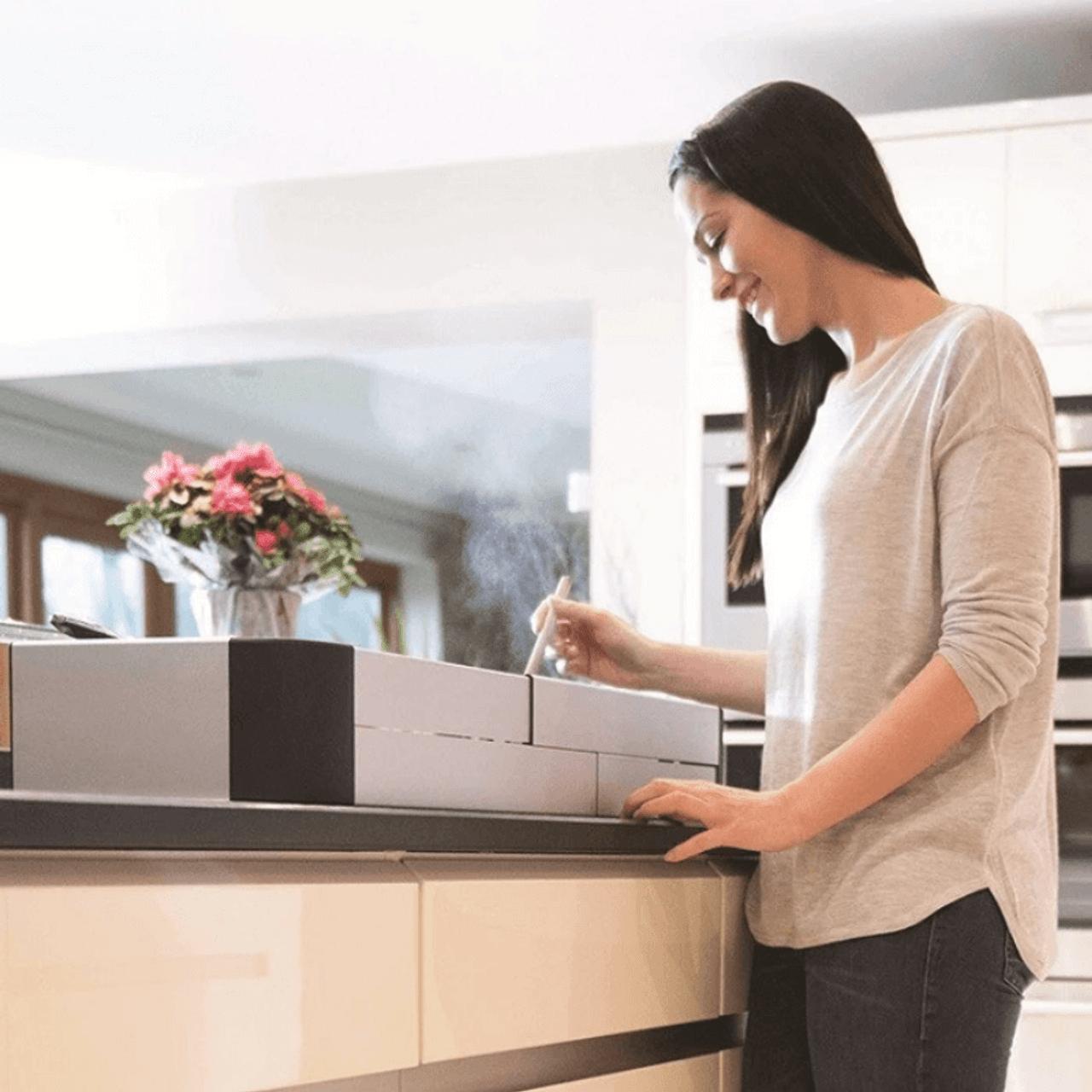 Fred Stove & Hob Guard - Protects Pans, Hob, Silver, Black, Metal