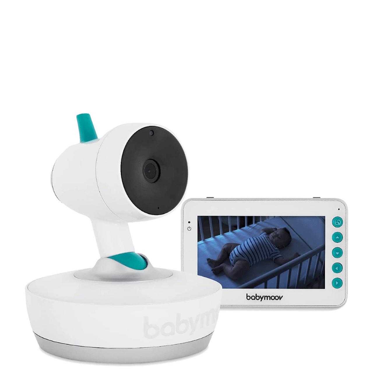 Babymoov YOO-MOOV Baby Monitor 4.3" Screen Motorised Camera Night light Lullabies Temperature indicator Range 300 metres