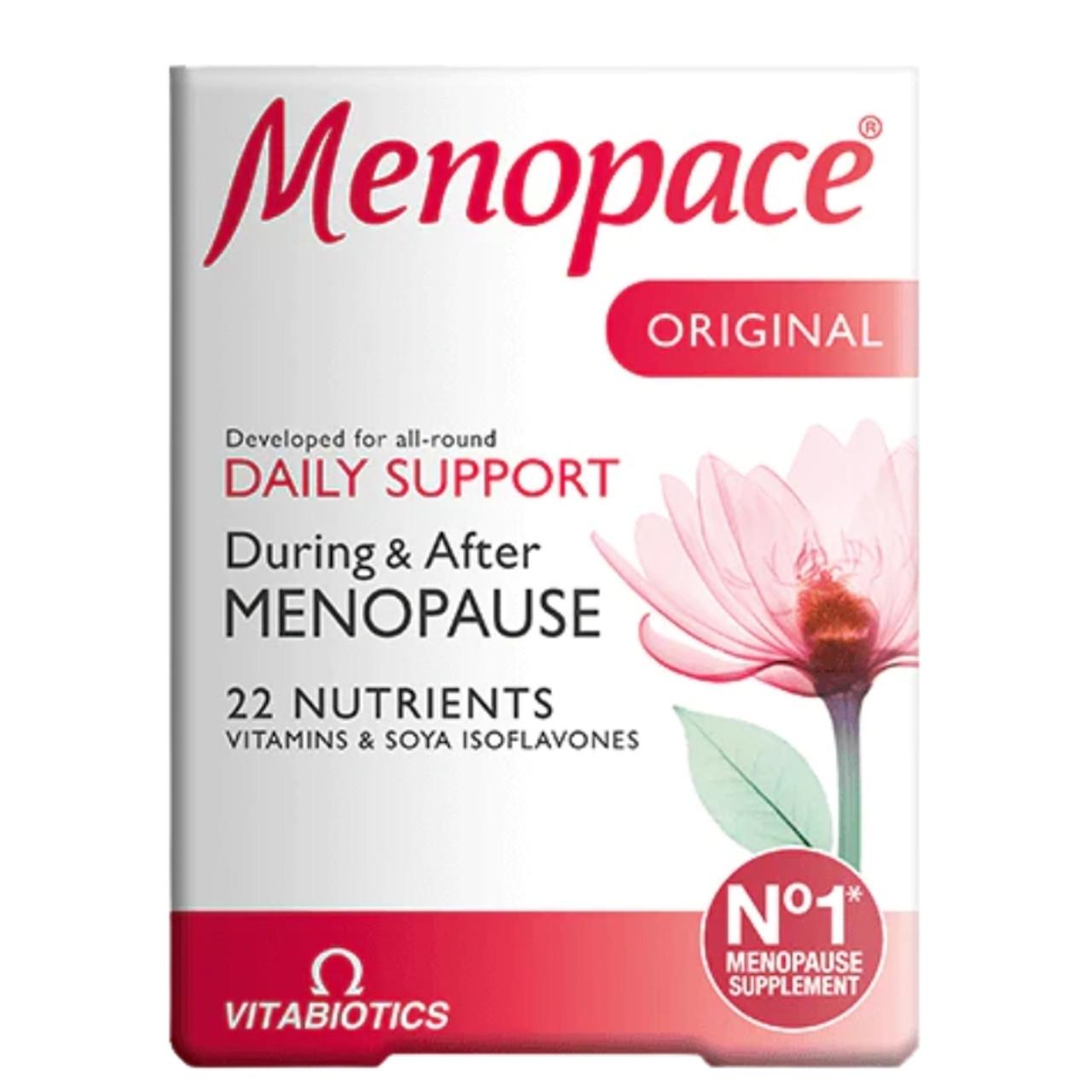 Vitabiotics Menopace Original Capsules - Menopause Support with 22 Nutrients, Vitamins & Soya Isoflavones