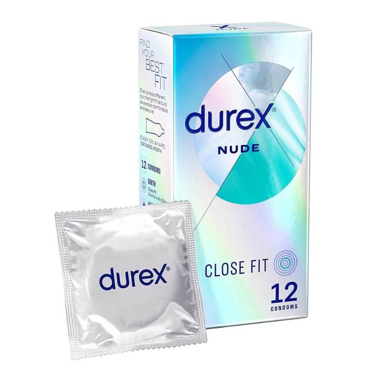 Durex Nude Close Fit Condoms - 12 Pack