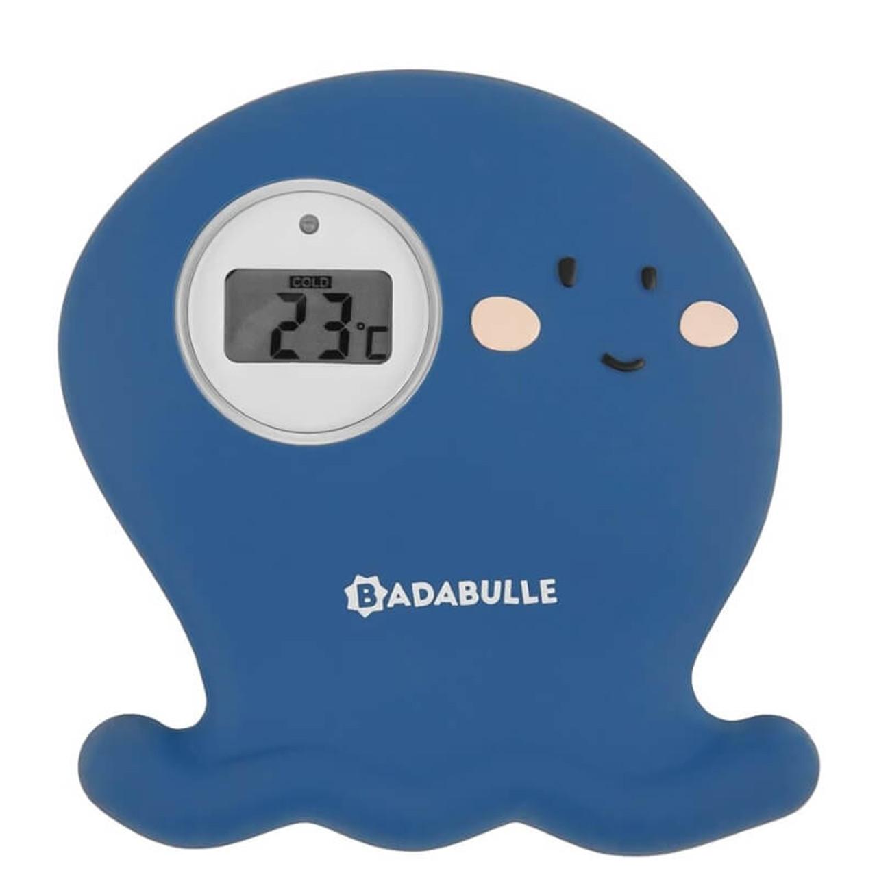 Badabulle Digital Octopus Bath Thermometer with Digital Display, Blue Color