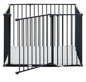Babydan Square Playpen / Park-A-Kid with Urban Playmat - Black