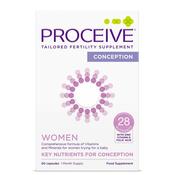Proceive Women Fertility Supplement - 60 Capsules - 28 Nutrients with Zinc, Vitamin D, Folic Acid