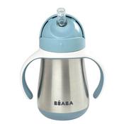 Beaba Stainless Steel Straw Cup 250ml - Windy Blue image