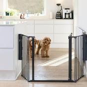 DogSpace Max M Multi Expandable Dog Gate, Black (90-146cm)
