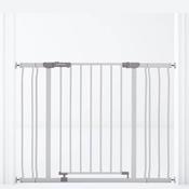 Dreambaby Ava Gate + 1 x 9cm &amp; 1 x 18cm Extension - White - 76cm Tall - (Fits Gaps 75cm - 108cm)