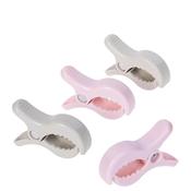 Dreambaby Stroller Clips - Ivory/Blush image
