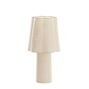 Scallop linen table lamp