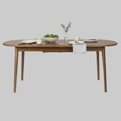 Oval Walnut dining table image
