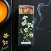 White Dahlia Botanical Matchbox