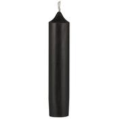 Set of 4 Short dinner candle black