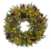 Wintergreen Cone Wreath