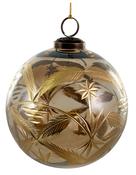 Glass Lustered Gold Bauble
