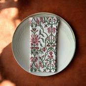 Pretty Pink/Green Set of 4 Napkins image