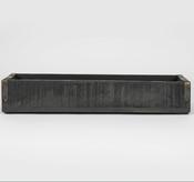 Recycled Wood Box with Metal Brackets