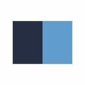GAA Pitch Flags Set (28) with Rigid Poles (including bag) - Navy/Sky Blue