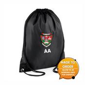Inniskeen Camogie - Rapid Black Drawstring Bag