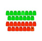 Mesh Numbered 1 - 15 Training Bibs (Youth/Adults) - Green / Youth