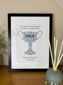 LGFA All Ireland 2025 Dublin Ladies Football Irish Themed GAA Poster Print