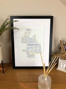 Tipperary Craic Map County Sayings and Phrases Irish Themed Poster Irish Print image