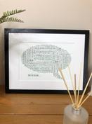 An Irish Insult Irish Themed Poster Wall Art IrisPrint, Sure It's a Bit of Craic image