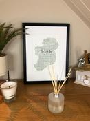 The Irish Dad Map Sayings Irish Themed Poster Wall Art Irish Print