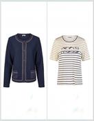 Barbara Lebek Tshirt And Button Up Cardigan combo